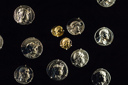 round silver-colored and gold-colored coin lot thumbnail
