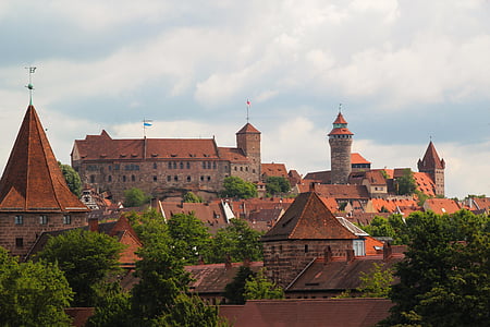 top angle photography of red roof tiled buildings thumbnail