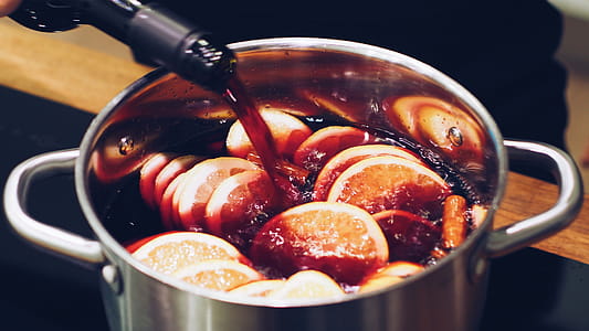 Silver Stock Pot With Liquid Substance and Lemon thumbnail