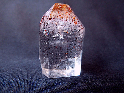 clear stone ornament on black textile thumbnail