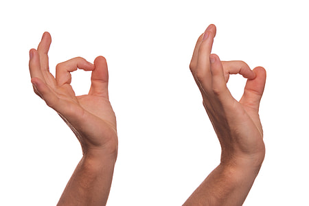 two hand with okay gestures thumbnail