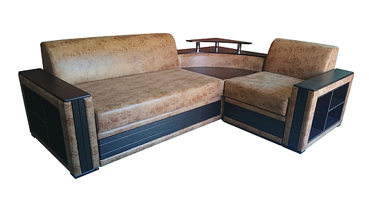 beige and brown floral sofa set with brown wooden frame thumbnail