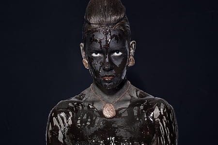 black painted woman photo thumbnail
