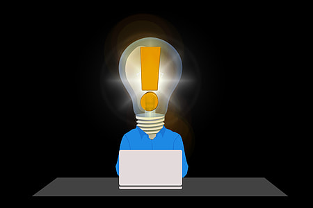 light bulb head illustration thumbnail