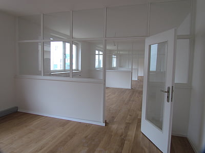white wooden framed glass door opened thumbnail