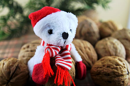 selective photography of white plush toy on table thumbnail