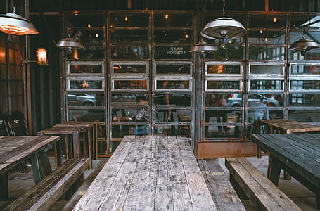 brown wooden dining table thumbnail