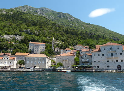 house near body of water under white clouds thumbnail
