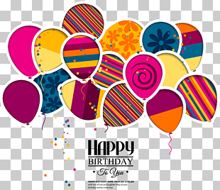 Wedding invitation Birthday cake Greeting card, cartoon balloons birthday background, birthday balloons illustration PNG clipart