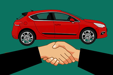 Illustration of agreement when shopping for a new car. thumbnail