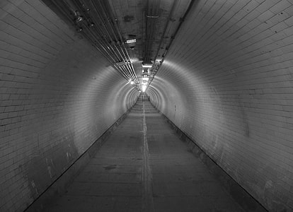 photography of tunnel with lighted light thumbnail