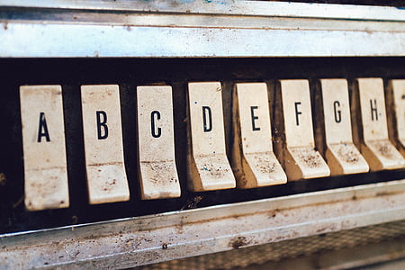 rusted, white, typewriter, still thumbnail