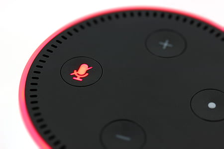 red and black Amazon Echo Dot 2 thumbnail