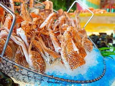 crabs on gray strainer thumbnail