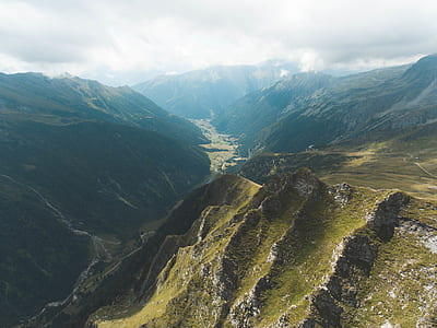 aerial photography of mountain thumbnail