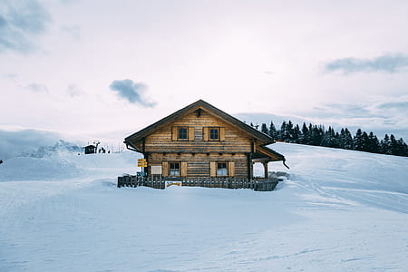 landscape photography of house surrounded with snow thumbnail