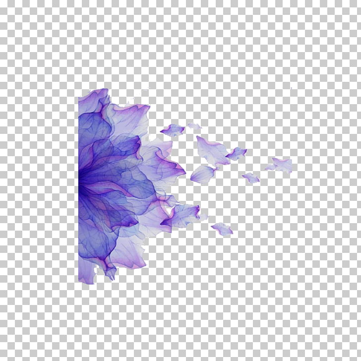 watercolor painting illustration purple flower background purple flower background design