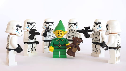 LEGO minifig on white surface thumbnail