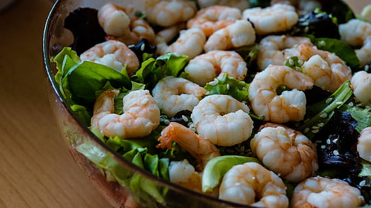 shrimps with green vegetables thumbnail