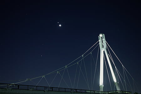 low-angle photography of cable bridge thumbnail