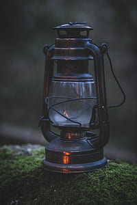 turned off kerosene camping lantern thumbnail