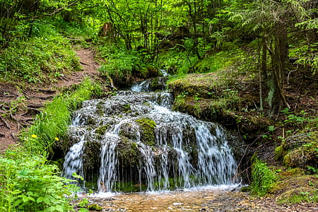 time lapse photography of waterfalls thumbnail