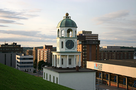 white clock tower pointing at 8:02 thumbnail