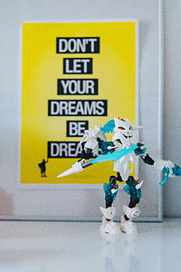 Various toys and items on shelves thumbnail