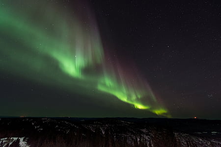 Norther Lights over the hill thumbnail