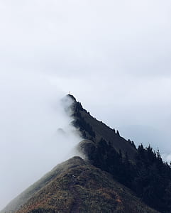 photo of mountain surrounded by clouds thumbnail