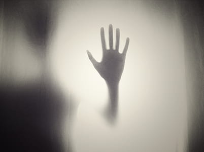human hand mark on white surface thumbnail