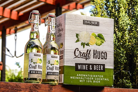 Two Craft Hugo Wine & Beer Bootles thumbnail