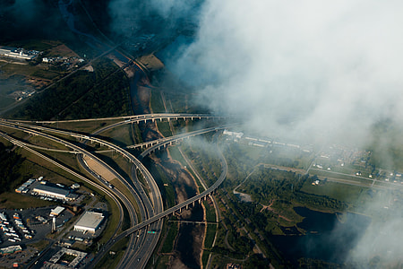 aerial photo of skyovers and bridge thumbnail