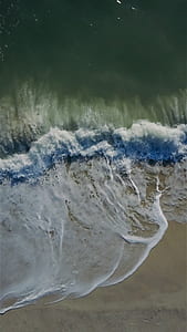 sea, bird's eye view, beach, water thumbnail