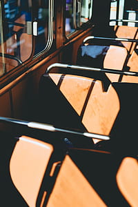 closeup photo of brown vehicle seats thumbnail