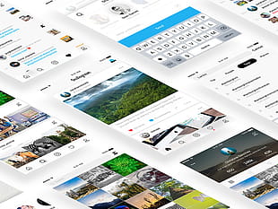 Instagram Based UI Kit sketch file sketch file