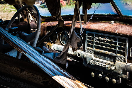 abandoned Plymouth vehicle photo thumbnail