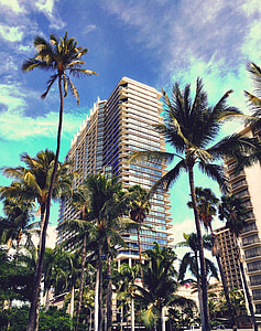low angle photography of of blue high-rise building thumbnail