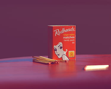 Redheads Matches Handy Pack thumbnail