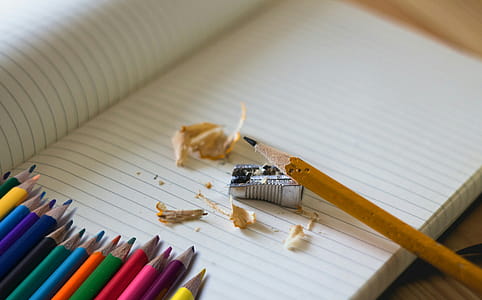 Sharpening a pencil to get to work, back to school. thumbnail