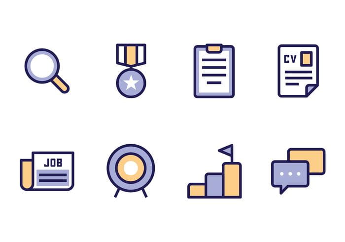 Job Search Icon eps, svg file