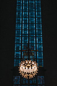 Gold-colored Frame Chandelier thumbnail