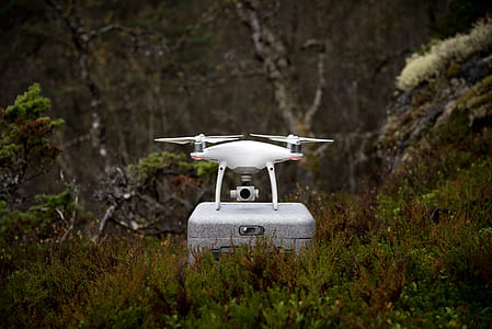 white DJI Phantom 4 drone thumbnail