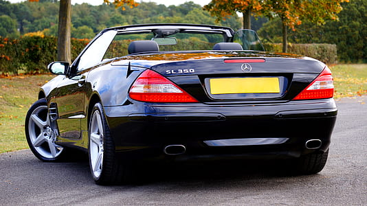 Black Mercedes Benz Sl 350 Convertible Coupe thumbnail
