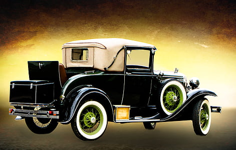 vintage black and white vehicle thumbnail
