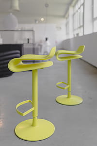 Tall yellow bar stool - Modern designer Bar chair thumbnail