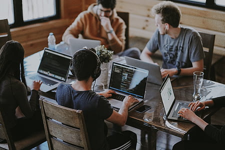 people uses laptops white sitting thumbnail