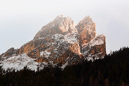 Brown Massive Snow Coated Mountain in Landscape Photography thumbnail
