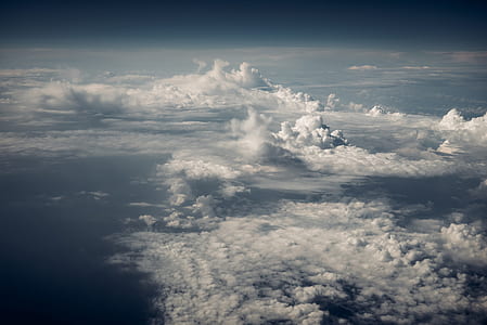 aerial view of white clouds thumbnail