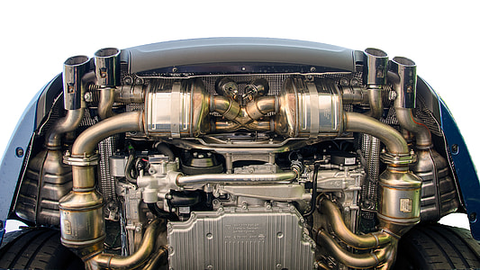 low-angled photography of mid engine vehicle chassis thumbnail